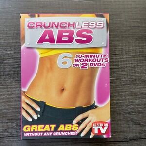 Crunchless Abs 1,2,3 & Progressive‎ Core Training DVD Set Fitness As Seen On TV